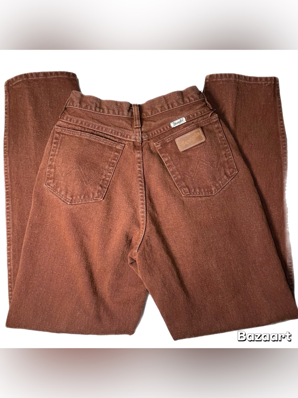 Vintage Wrangler Women’s Cowboy Cut Rust Colored High Waisted Western Jeans